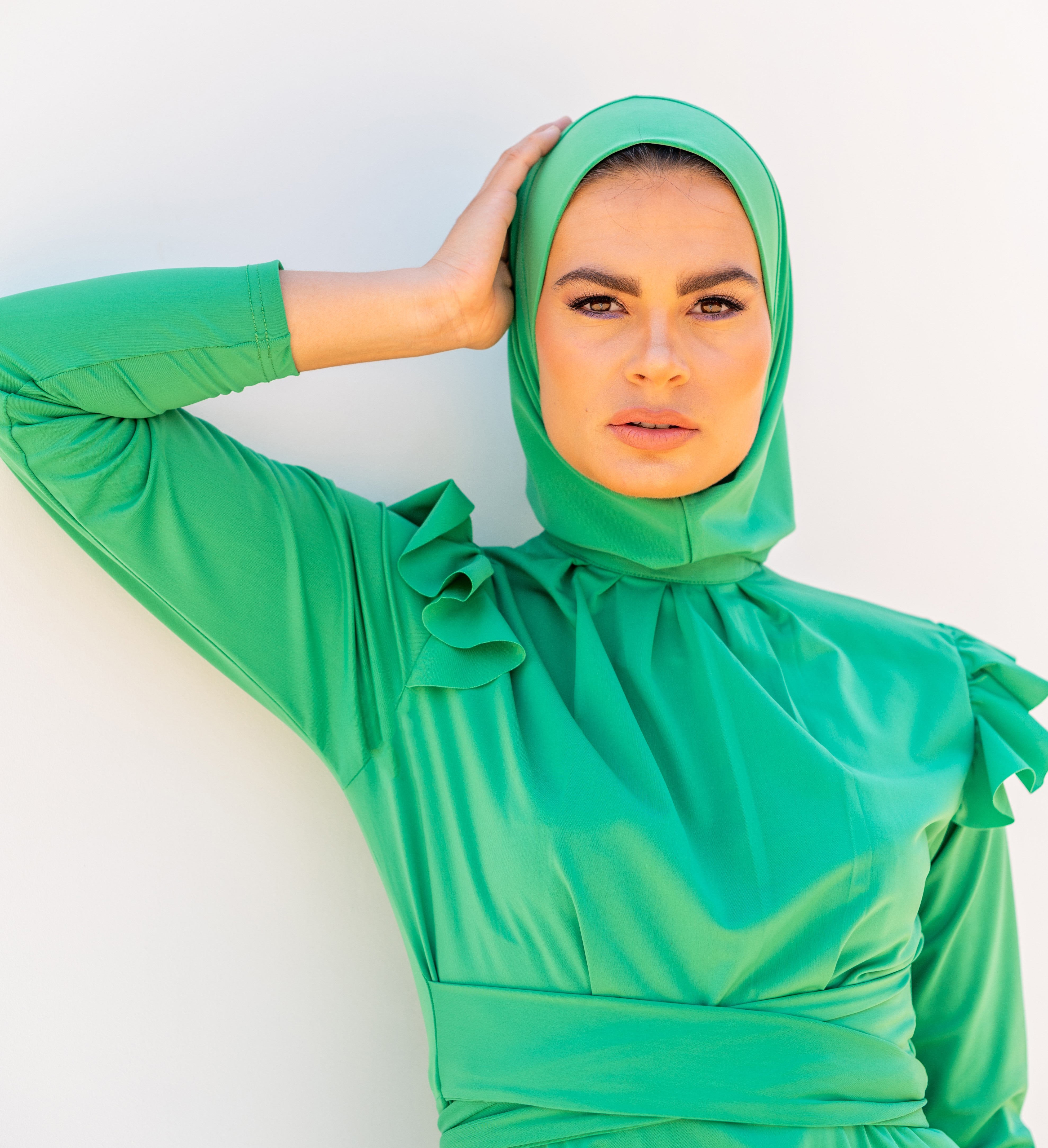 NYLON HEAD COVER-GREEN