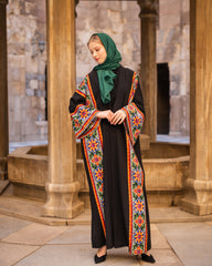 MIXED CREPE ABAYA